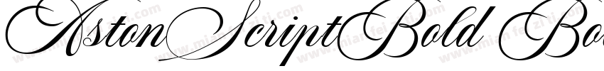 AstonScriptBold Bold字体转换